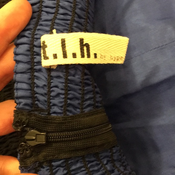 TIH Hype dress black blue dress size medium juniors or womens - Picture 7 of 16